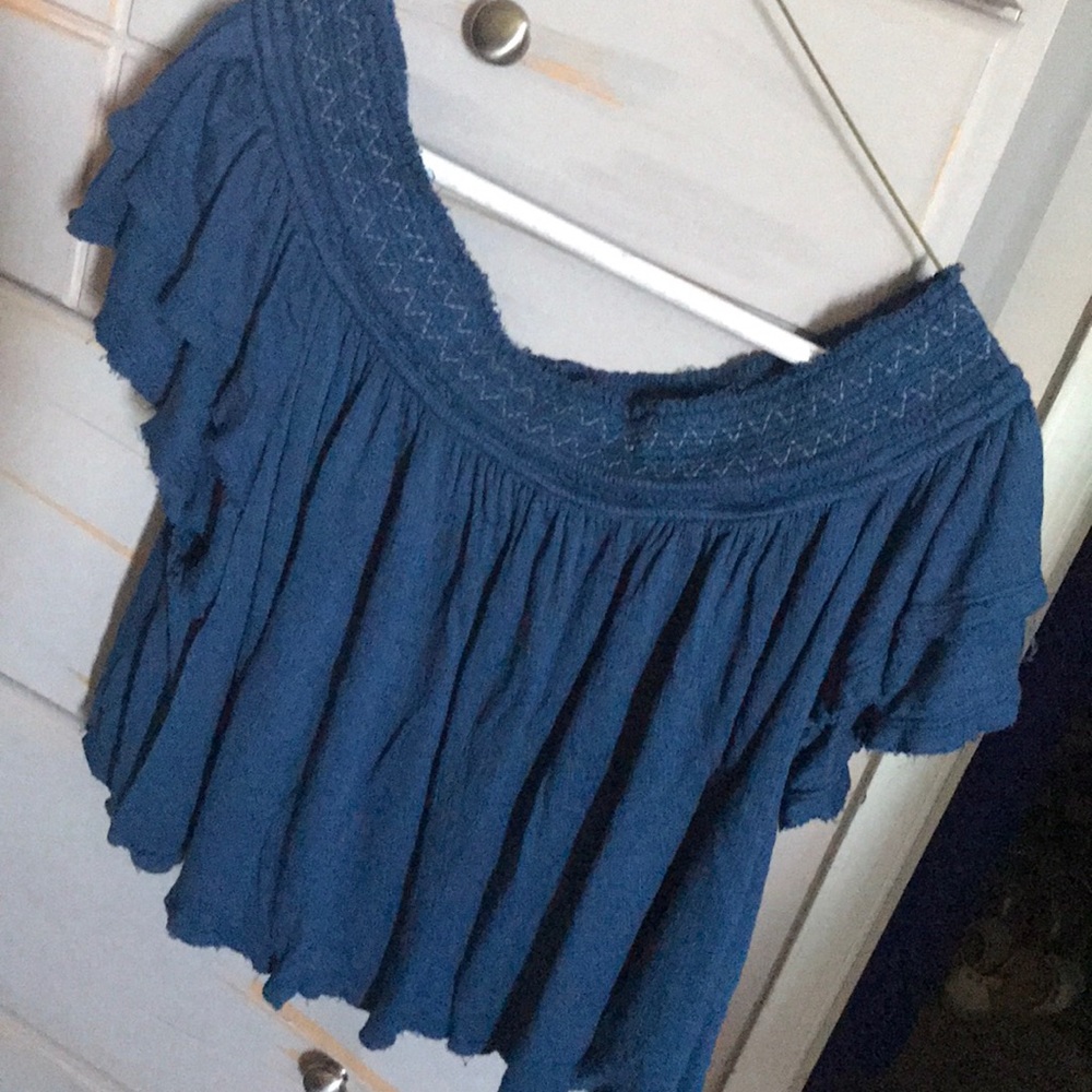 Free people off the shoulder crop top
